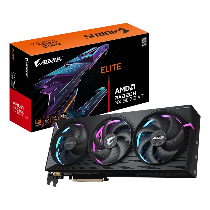 Buy GIGABYTE AORUS Radeon RX 9070 XT ELITE - 16GB GDDR6, 3100MHz, PCIe 5.0, WIND... in Cyprus, Nicosia, Limassol, Larnaka, Pafos