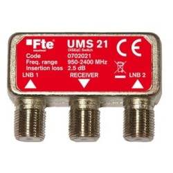 Buy FTE Satellite Diseqc Switch - UMS21 - 2-1 in Cyprus, Nicosia, Limassol, Larnaka, Pafos