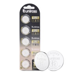 Buy Uniross Lithium-Button Cell - CR2025HP - High Power, 5pack in Cyprus, Nicosia, Limassol, Larnaka, Pafos