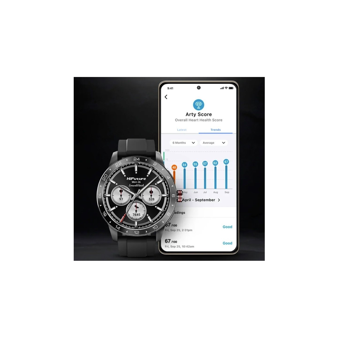 HiFuture Lifestyle SmartWatch - FLEX 2 - Silver Grey — Buy in Cyprus with Fast Delivery