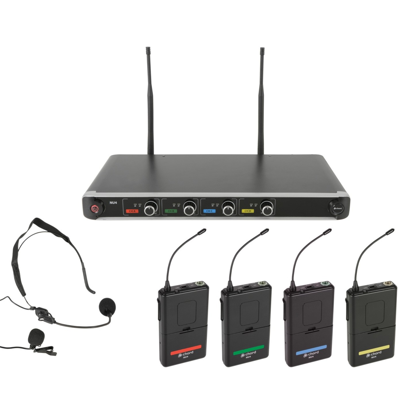 Chord Quad UHF System-Neck Lapel - NU4-N - Quad UHF System-Neck Lapel 171.844UK — Buy in Cyprus with Fast Delivery