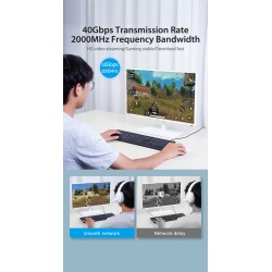 Buy Vention Network Cable - IKABI - CAT8 SFTP 3.0m Black in Cyprus, Nicosia, Limassol, Larnaka, Pafos