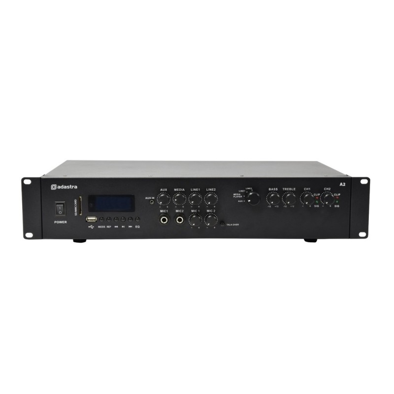 Buy Adastra A2 Stereo Amplifier - 953.402UK - 2x200W USB BT FM in Cyprus, Nicosia, Limassol, Larnaka, Pafos