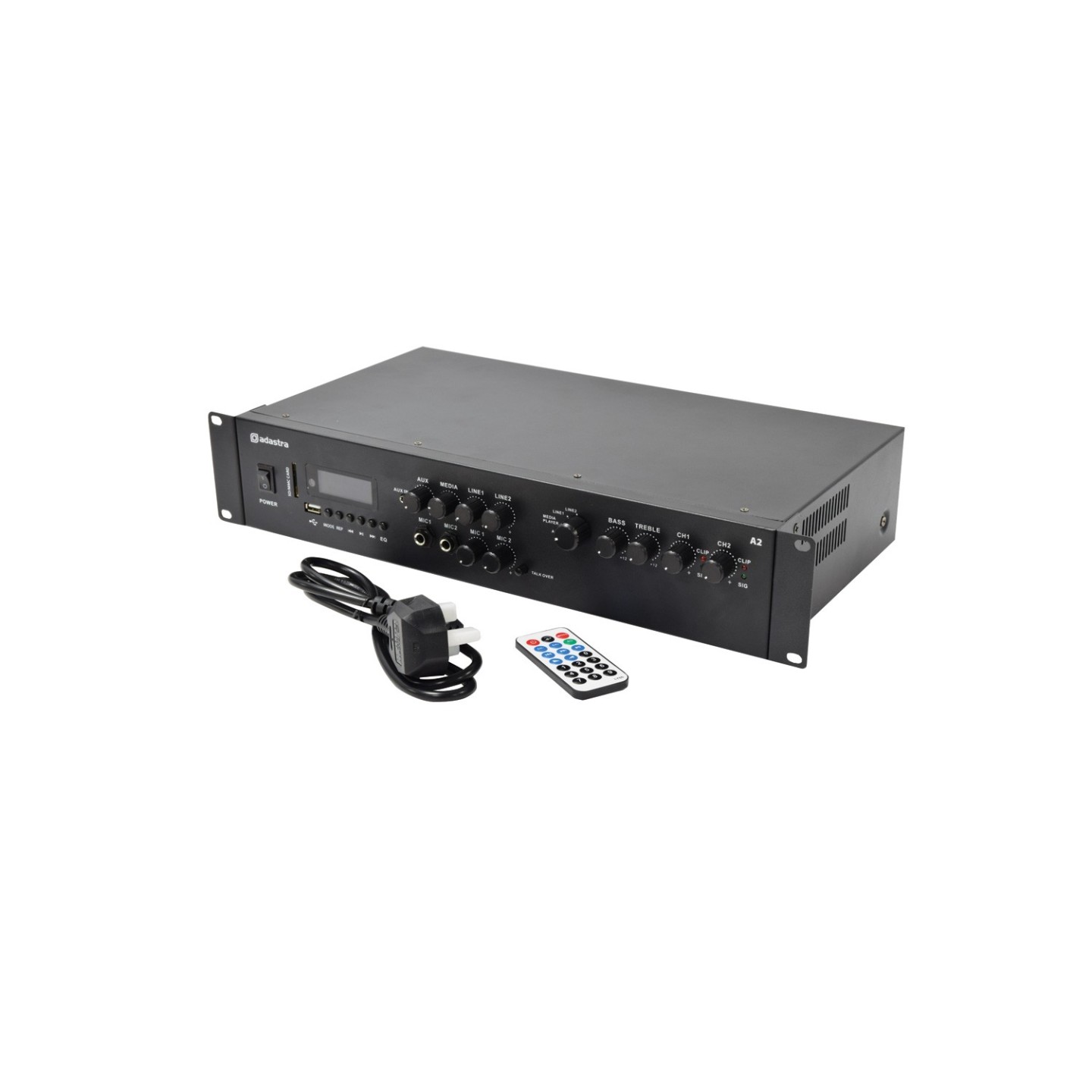 Adastra A2 Stereo Amplifier - 953.402UK - 2x200W USB BT FM — Buy in Cyprus with Fast Delivery