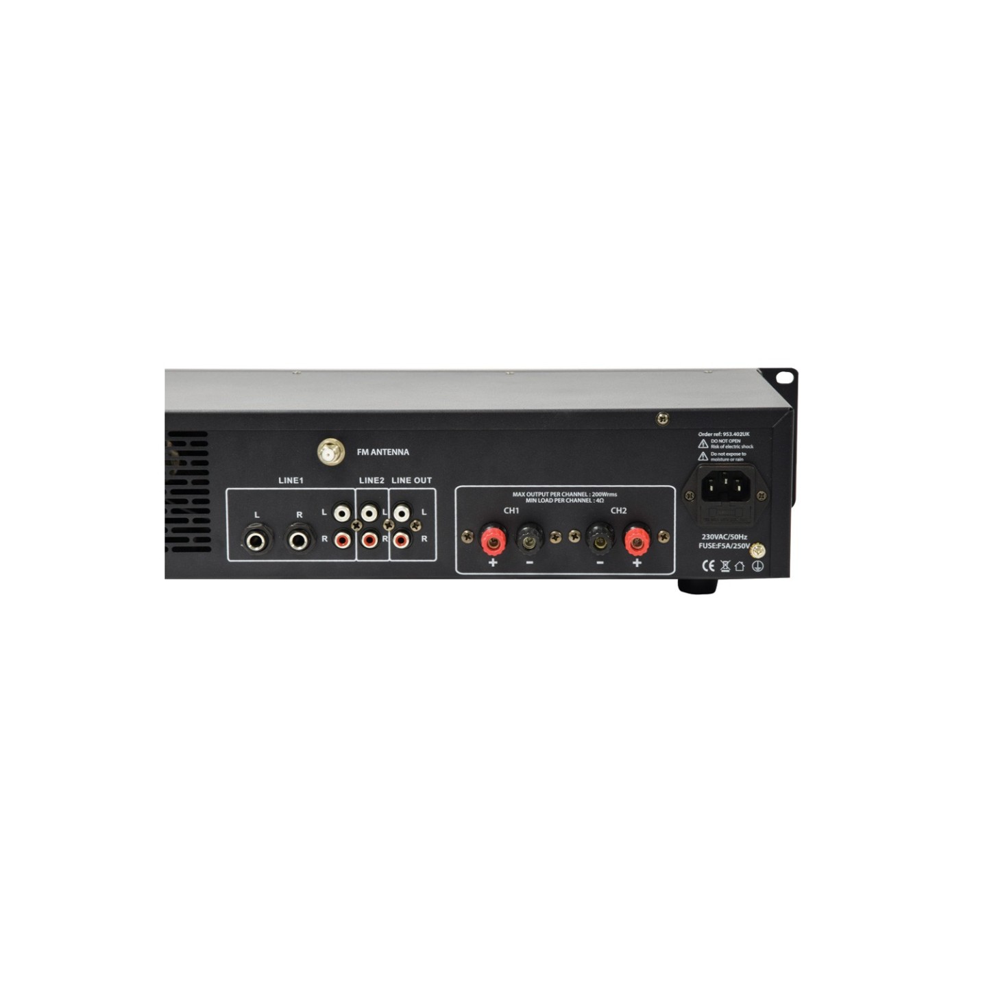 Adastra A2 Stereo Amplifier - 953.402UK - 2x200W USB BT FM — Buy in Cyprus with Fast Delivery