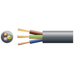 Buy Mercury Mains Power Cable - 804.350UK - 3-Core 15A 1.5mm 100m Black in Cyprus, Nicosia, Limassol, Larnaka, Pafos