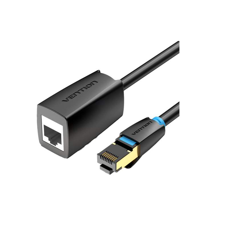 Buy Vention Network Cable - IKHBI - CAT8 SFTP M-F Extension 3.0m Black in Cyprus, Nicosia, Limassol, Larnaka, Pafos