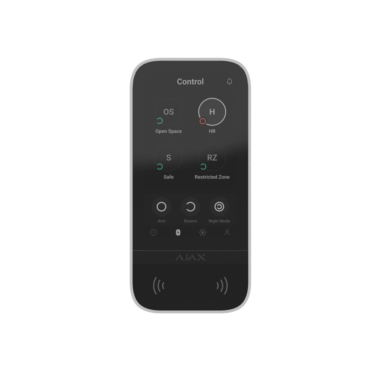 AJAX Keypad Touchscreen - White — Buy in Cyprus with Fast Delivery