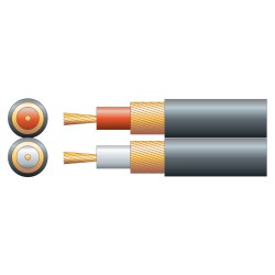 Buy Mercury Twin Core RCA Cable - 803.436UK - Black 100m in Cyprus, Nicosia, Limassol, Larnaka, Pafos