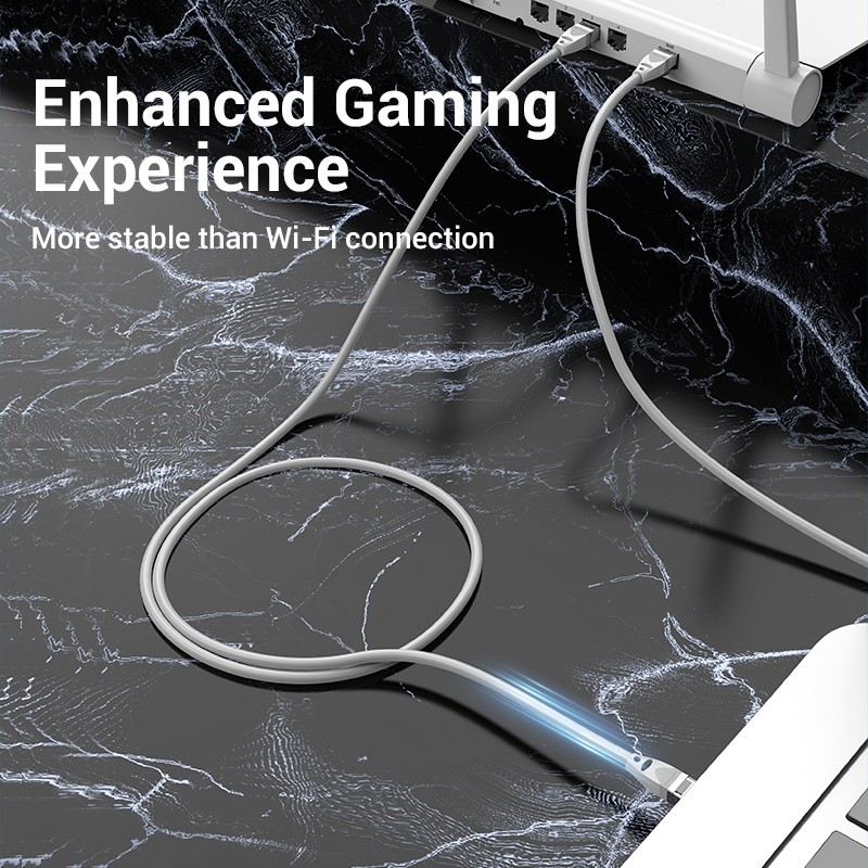 Buy Vention Network Cable - IBHHJ - CAT6A SFTP 5.0m Grey in Cyprus, Nicosia, Limassol, Larnaka, Pafos