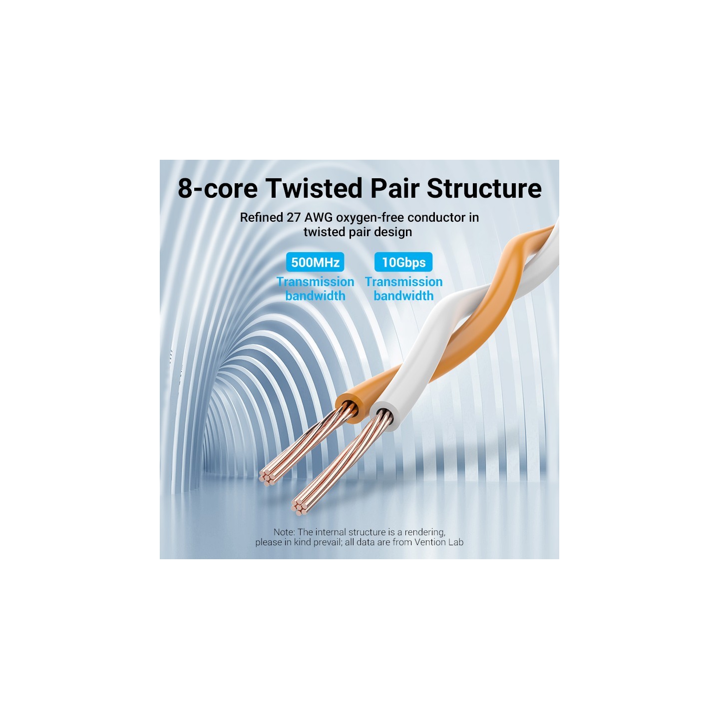 Vention Network Cable - IBHHJ - CAT6A SFTP 5.0m Grey — Buy in Cyprus with Fast Delivery