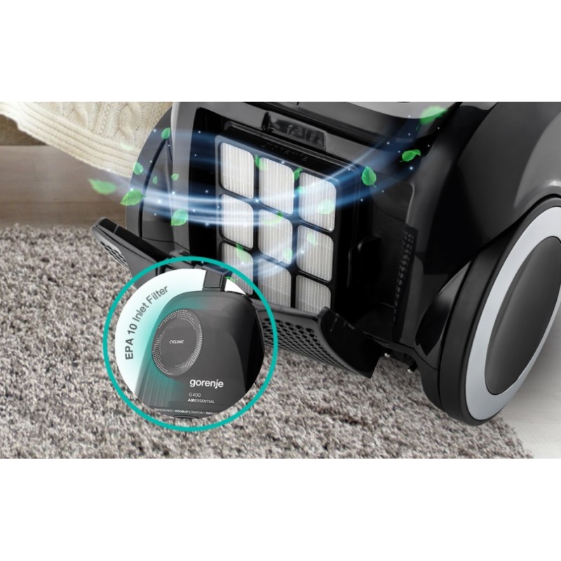 Buy Gorenje Cleaning Vacuum - VCE01G4AEBK - Bagless 800W 3.3L 5m in Cyprus, Nicosia, Limassol, Larnaka, Pafos