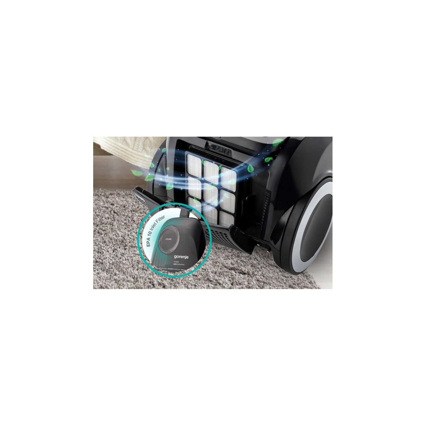 Gorenje Cleaning Vacuum - VCE01G4AEBK - Bagless 800W 3.3L 5m — Buy in Cyprus with Fast Delivery