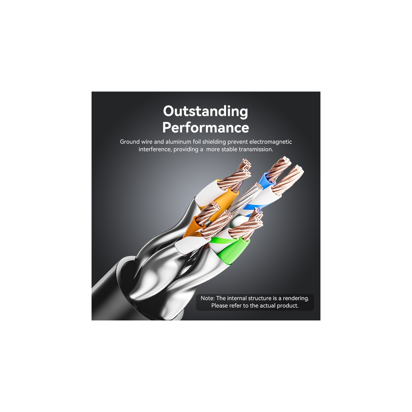 Vention Network Cable - IKLBI - Cat8 SFTP Rotate Right Angle Slim 3.0m Black — Buy in Cyprus with Fast Delivery