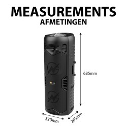 Buy N-Gear Portable Speaker - LGP-5150 - with Disco Ball 1x Wireless Mic BT USB ... in Cyprus, Nicosia, Limassol, Larnaka, Pafos