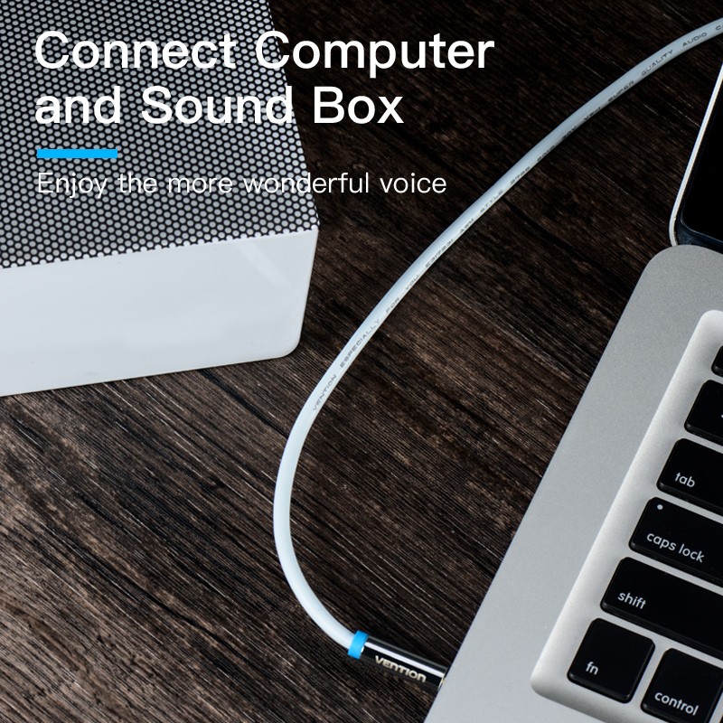 Buy Vention Audio 3.5mm to 2RCA M-M Cable - BCFBF - Metal 1.0m in Cyprus, Nicosia, Limassol, Larnaka, Pafos