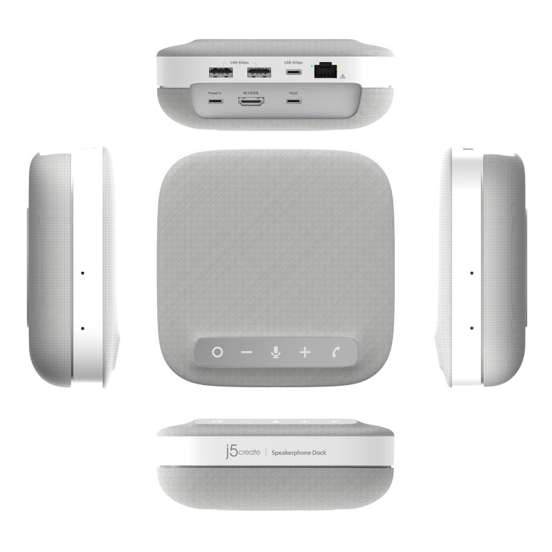 Buy j5create Conference Speakerphone USB-C Dock 4K RJ45 USB PD - JCDS335 - Confe... in Cyprus, Nicosia, Limassol, Larnaka, Pafos
