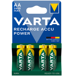 Buy Varta Rechargeable AA Batteries - 2600mah 4pcs in Cyprus, Nicosia, Limassol, Larnaka, Pafos