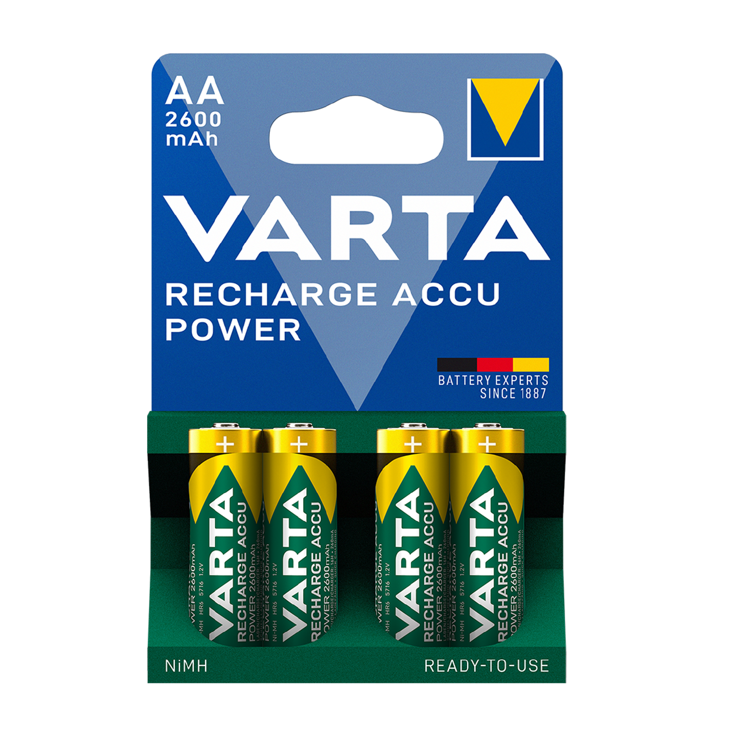 Varta Rechargeable AA Batteries - 2600mah 4pcs — Buy in Cyprus with Fast Delivery