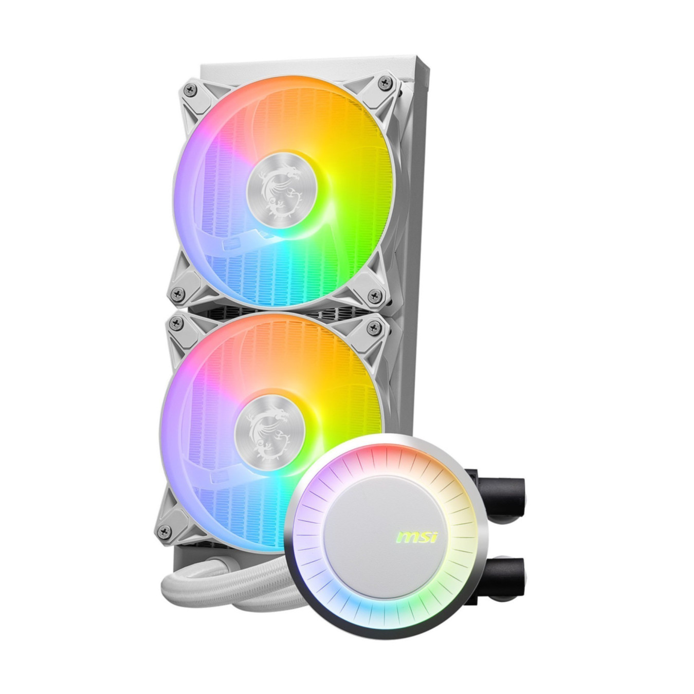 MSI MAG CORELIQUID E240 - White 240mm AIO CPU Cooler (2x120mm Fans, Rotatable Pump) — Buy in Cyprus with Fast Delivery