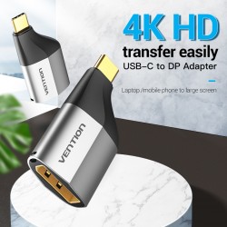 Buy Vention Converter USB-C to DP Adapter - TCCH0 - 4K60Hz Metal in Cyprus, Nicosia, Limassol, Larnaka, Pafos