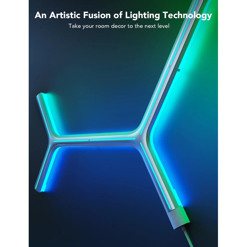 Buy Govee Gaming Light Panel - H6065 - Y Shape (7 pack) in Cyprus, Nicosia, Limassol, Larnaka, Pafos