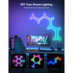 Buy Govee Gaming Light Panel - H6065 - Y Shape (7 pack) in Cyprus, Nicosia, Limassol, Larnaka, Pafos