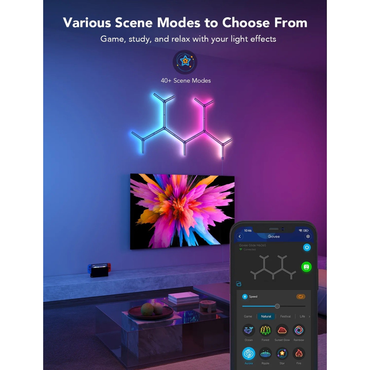 Govee Gaming Light Panel - H6065 - Y Shape (7 pack) — Buy in Cyprus with Fast Delivery