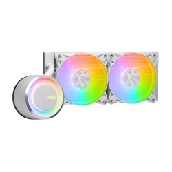 Buy MSI MAG CORELIQUID E240 - White 240mm AIO CPU Cooler (2x120mm Fans, Rotatabl... in Cyprus, Nicosia, Limassol, Larnaka, Pafos