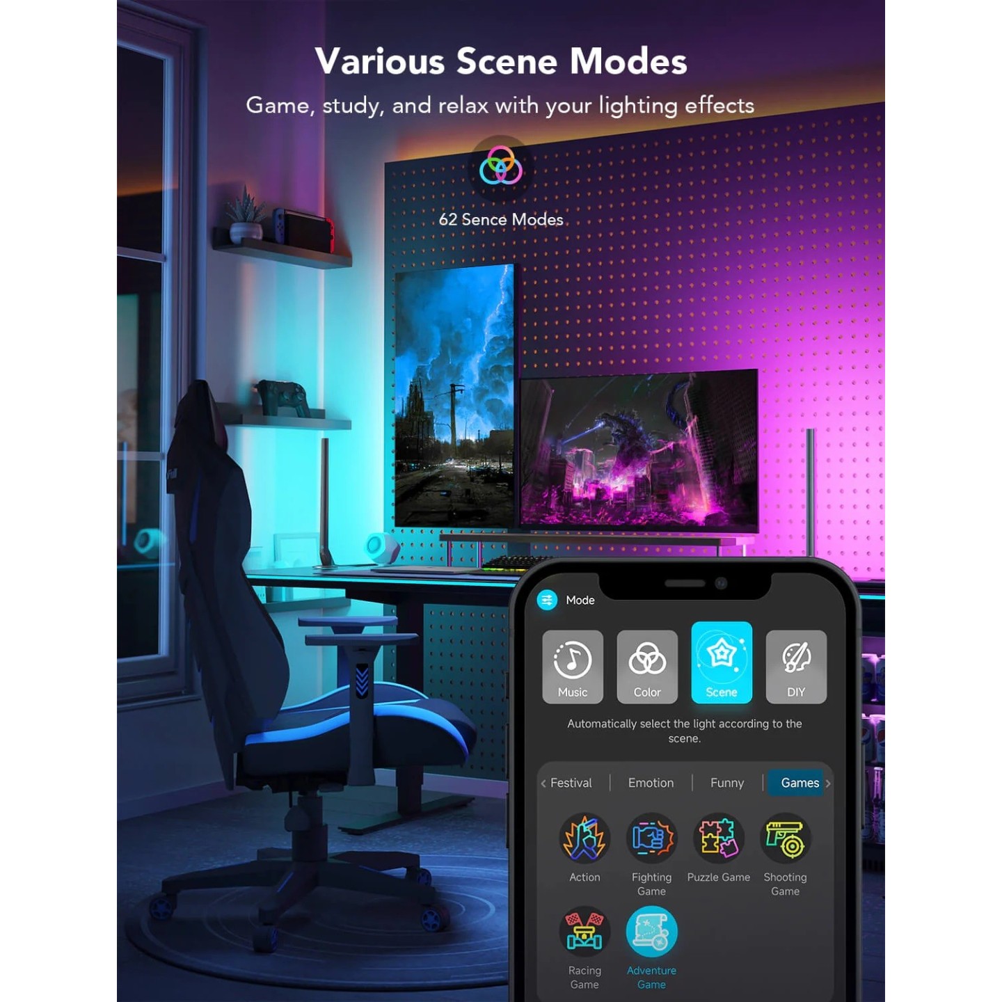 Govee Gaming Smart RGBIC Light Bars - H6047 - Gaming Smart RGBIC Light Bars — Buy in Cyprus with Fast Delivery