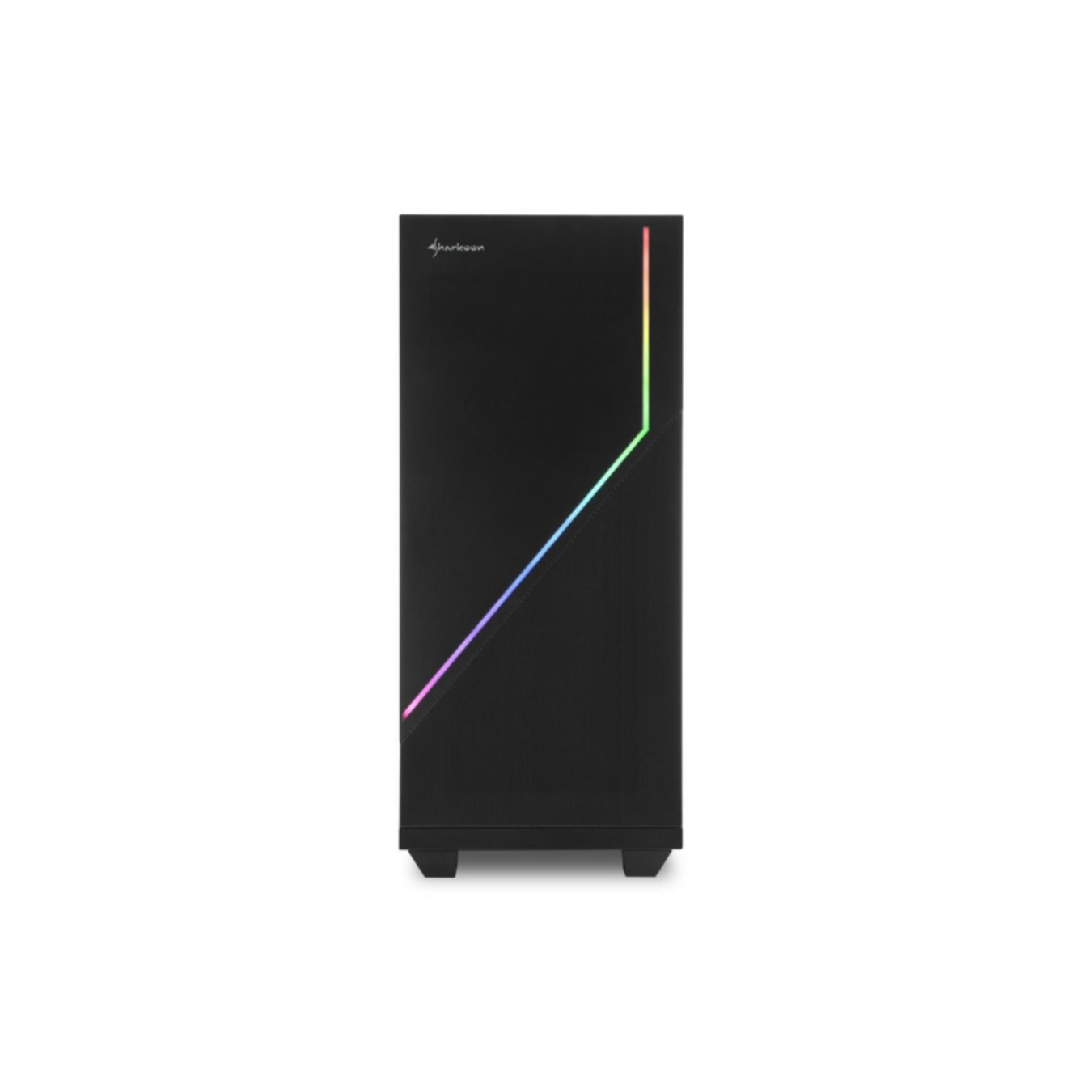 Sharkoon RGB FLOW - Mid Tower PC Case - Black, Side Window, ARGB Lighting, ATX/mATX/Mini-ITX, 350mm GPU