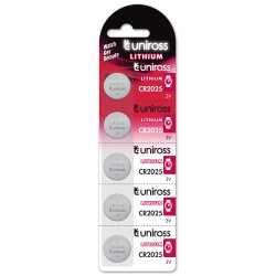 Buy Uniross Button Cell Lithium Battery (5pack) - CR2025 - Button Cell Lithium B... in Cyprus, Nicosia, Limassol, Larnaka, Pafos