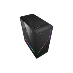 Buy Sharkoon RGB FLOW - Mid Tower PC Case - Black, Side Window, ARGB Lighting, A... in Cyprus, Nicosia, Limassol, Larnaka, Pafos