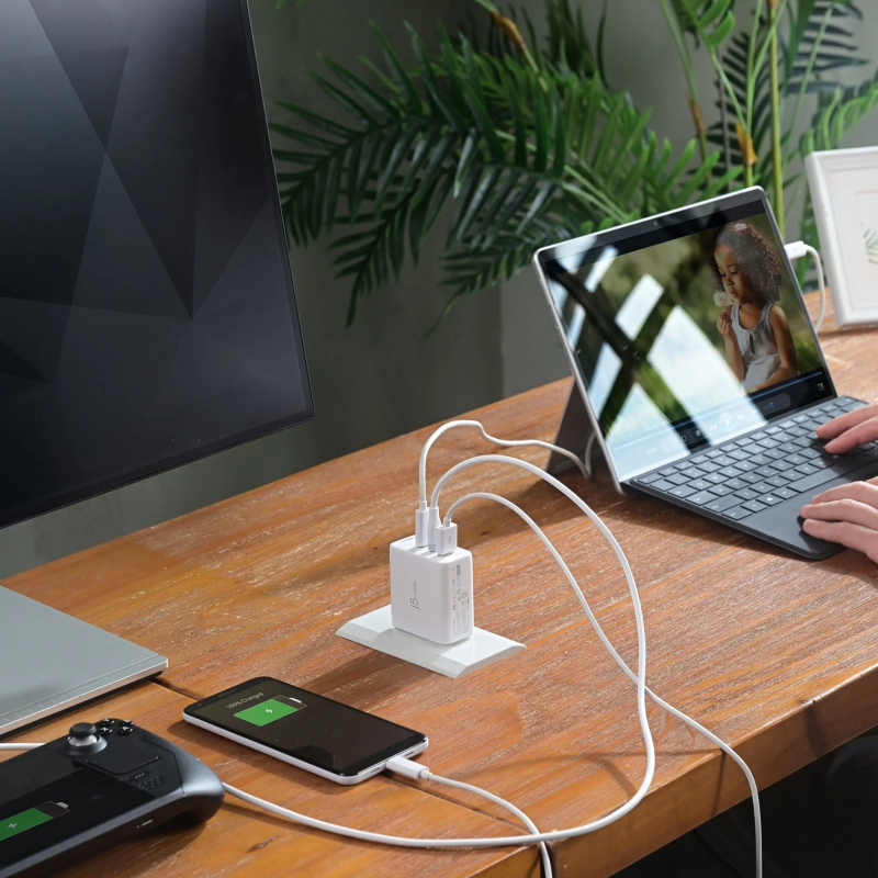 Buy j5create Charger Wall Travel - JUP3565CV - 65W GaN 2xUSB-C 1xUSB-A + USB-C C... in Cyprus, Nicosia, Limassol, Larnaka, Pafos