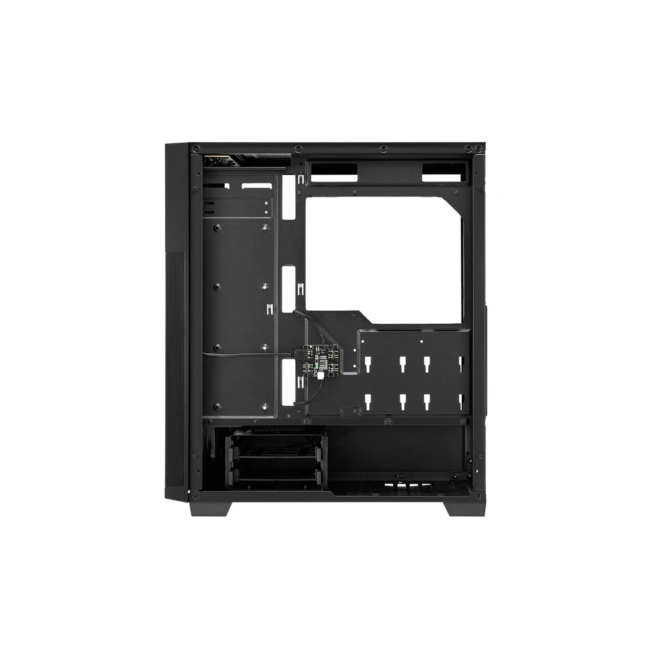 Sharkoon RGB FLOW - Mid Tower PC Case - Black, Side Window, ARGB Lighting, ATX/mATX/Mini-ITX, 350mm GPU