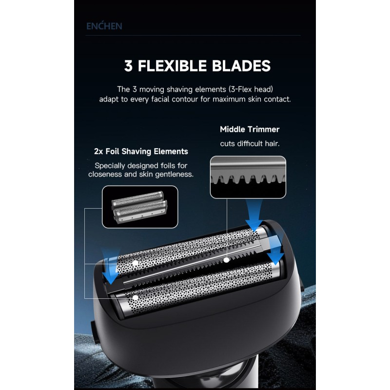 Buy Enchen Foil Shaver - MS001 - USB-C 600mAh in Cyprus, Nicosia, Limassol, Larnaka, Pafos