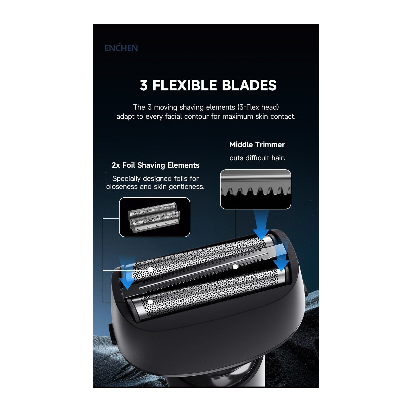 Enchen Foil Shaver - MS001 - USB-C 600mAh — Buy in Cyprus with Fast Delivery