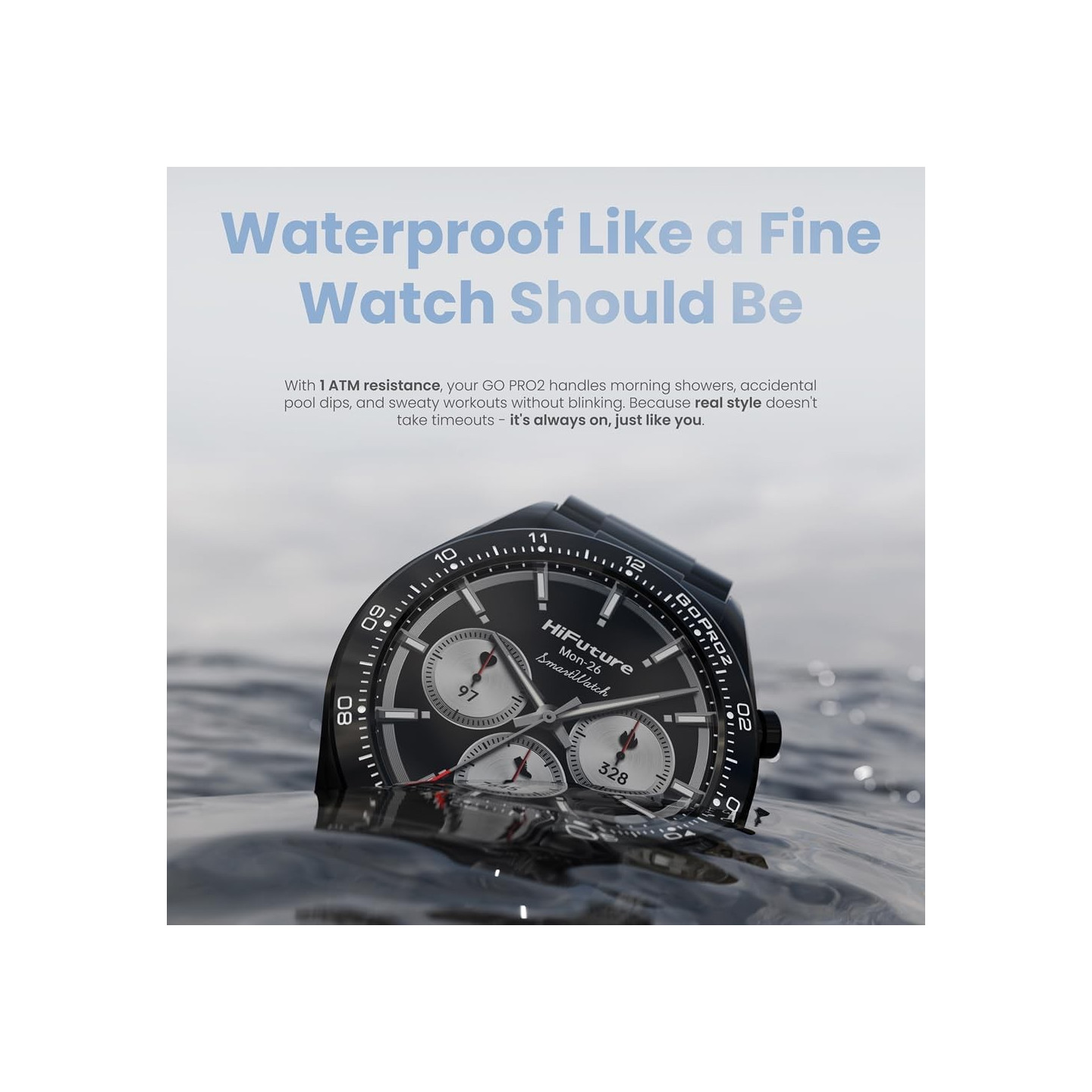 HiFuture Luxury Classy SmartWatch - GO PRO2 - Black — Buy in Cyprus with Fast Delivery