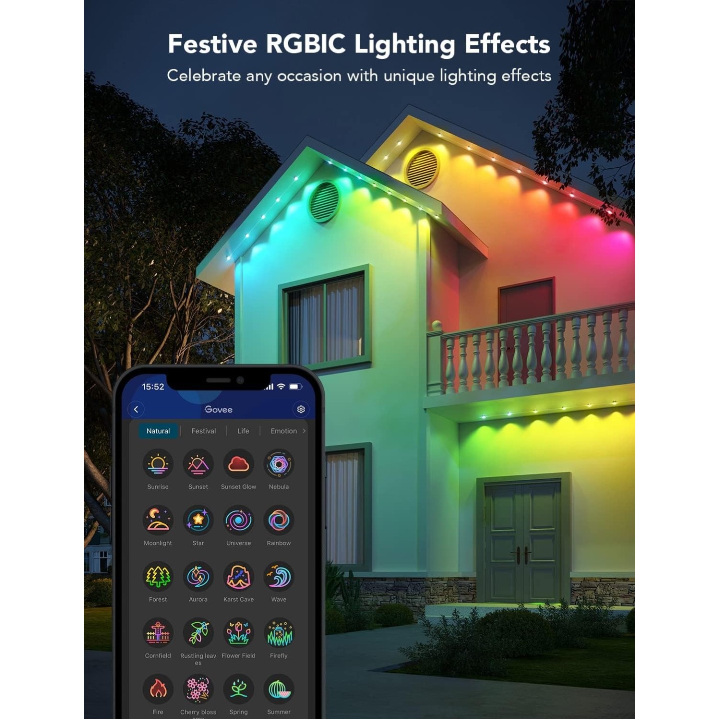 Govee Outdoor Permanent Lights - H705B - 15m — Buy in Cyprus with Fast Delivery