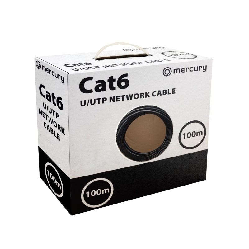 Mercury CAT6 Outdoor Cable CU UTP 100m - 808.040UK - Cat6 Outdoor Cable — Buy in Cyprus with Fast Delivery