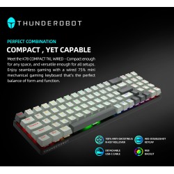 Buy Thunderobot Keyboard - K78R - White Gaming Mechanical Keyboard 78 Red Switch... in Cyprus, Nicosia, Limassol, Larnaka, Pafos