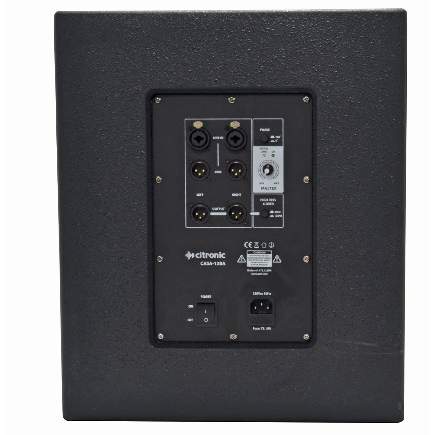 Citronic Active Subwoofer - CASA-12BA - 400W RMS 178.122UK — Buy in Cyprus with Fast Delivery