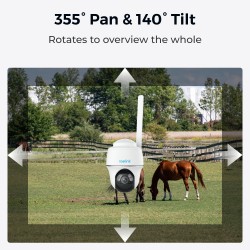 Buy Reolink 5MP PTZ (GO PT Plus) Outdoor Battery Camera Bundle Includes Solar Pa... in Cyprus, Nicosia, Limassol, Larnaka, Pafos