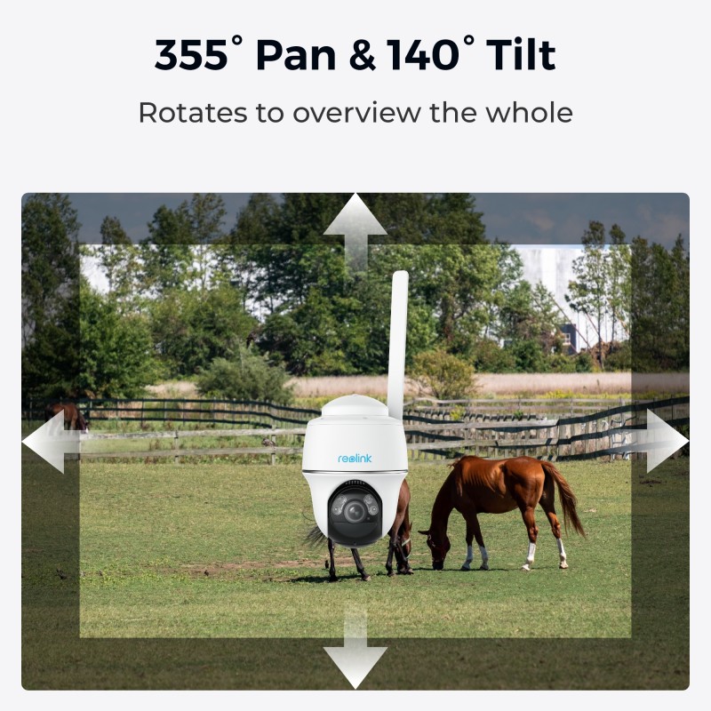 Buy Reolink 5MP PTZ (GO PT Plus) Outdoor Battery Camera Bundle Includes Solar Pa... in Cyprus, Nicosia, Limassol, Larnaka, Pafos