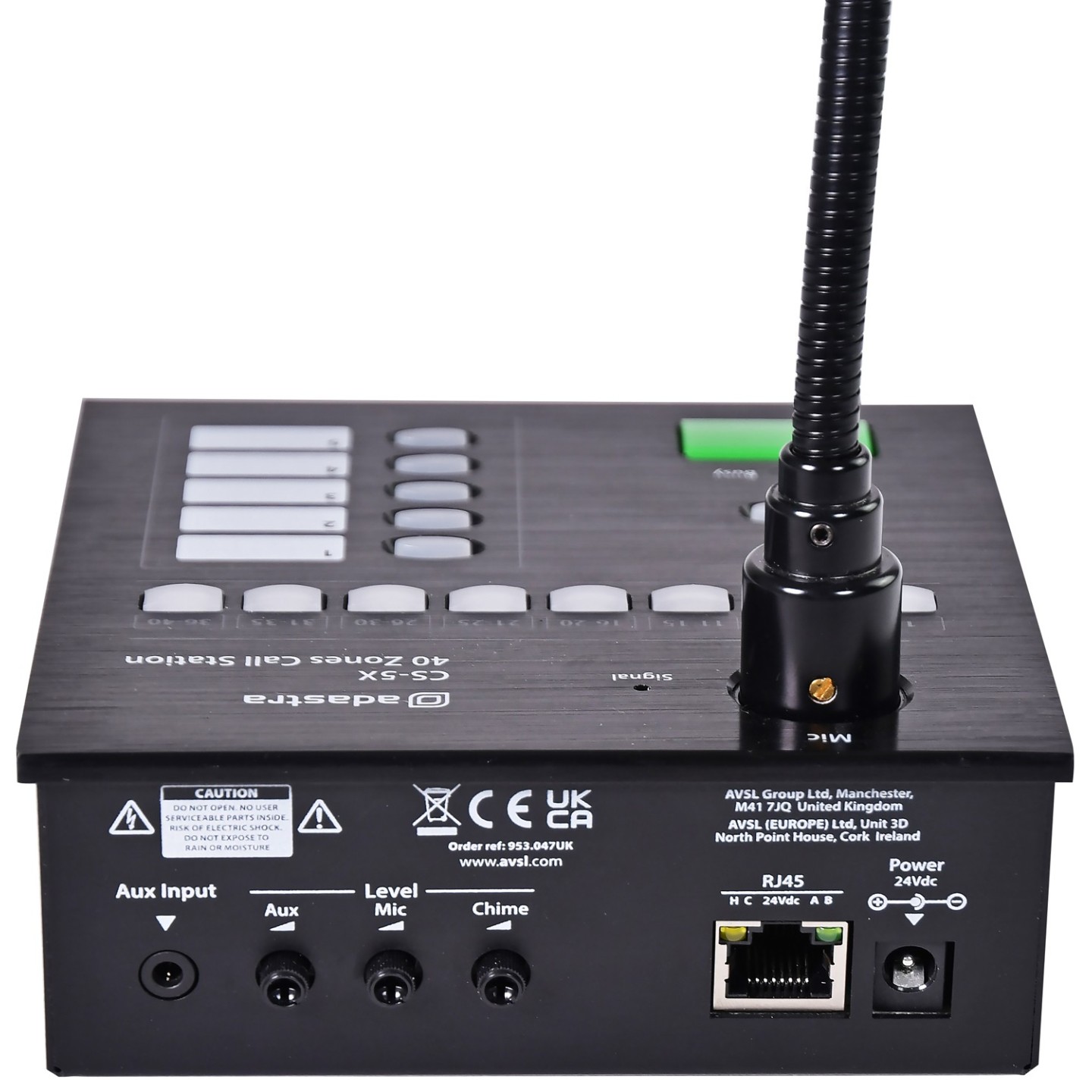 Adastra AS Audio Matrix Call Station - CS-5X - Call Station for RX45 953.047UK — Buy in Cyprus with Fast Delivery