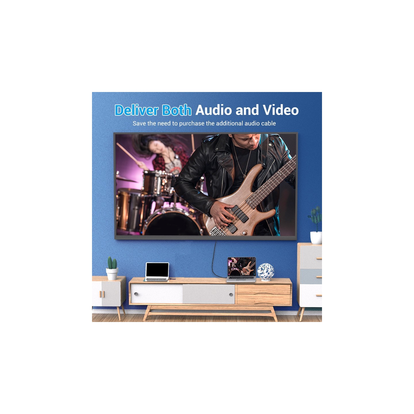 Vention HDMI to Mini DisplayPort Cable 1.5m - HAHBG - HDMI to Mini DisplayPort Cable 1.5m — Buy in Cyprus with Fast Delivery