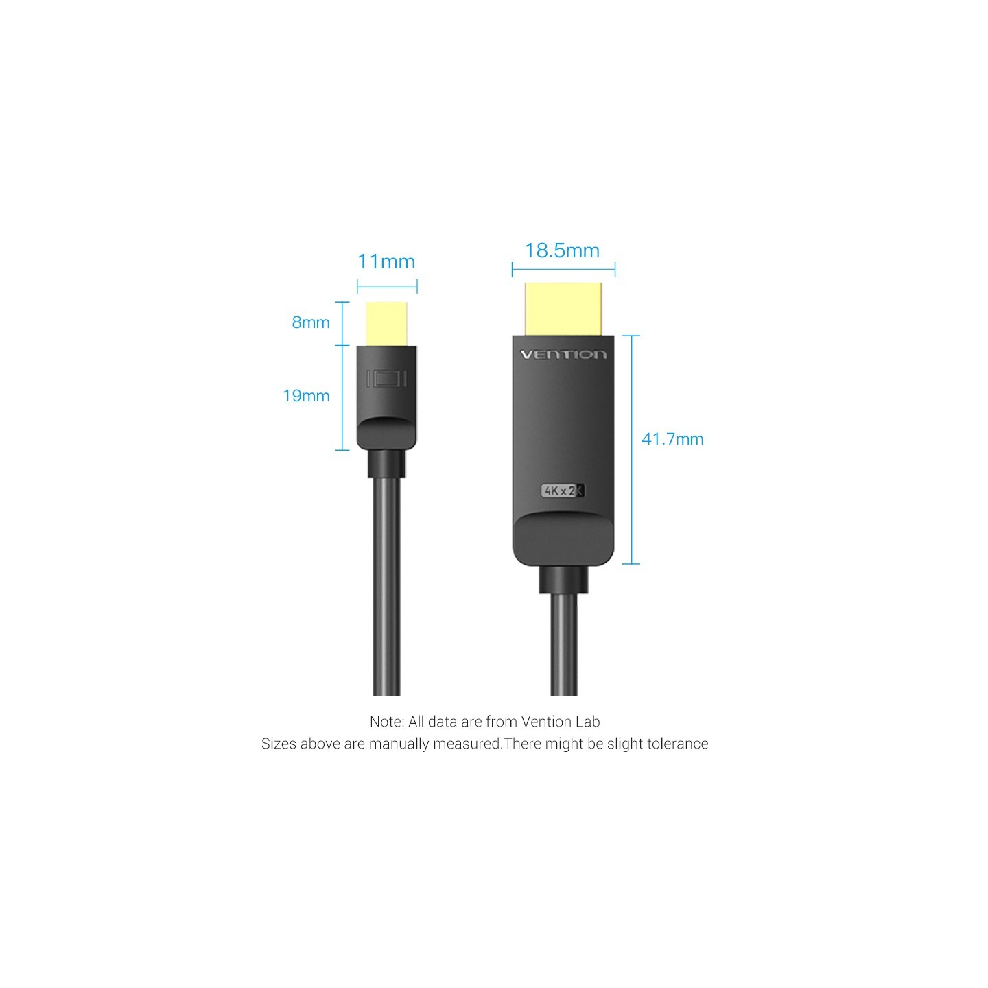 Vention HDMI to Mini DisplayPort Cable 1.5m - HAHBG - HDMI to Mini DisplayPort Cable 1.5m — Buy in Cyprus with Fast Delivery