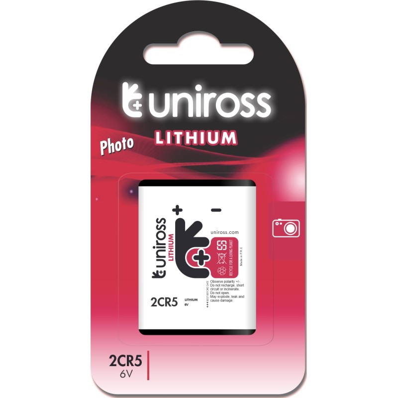 Buy Uniross Battery - 2CR5 - 6V Lithium Battery in Cyprus, Nicosia, Limassol, Larnaka, Pafos