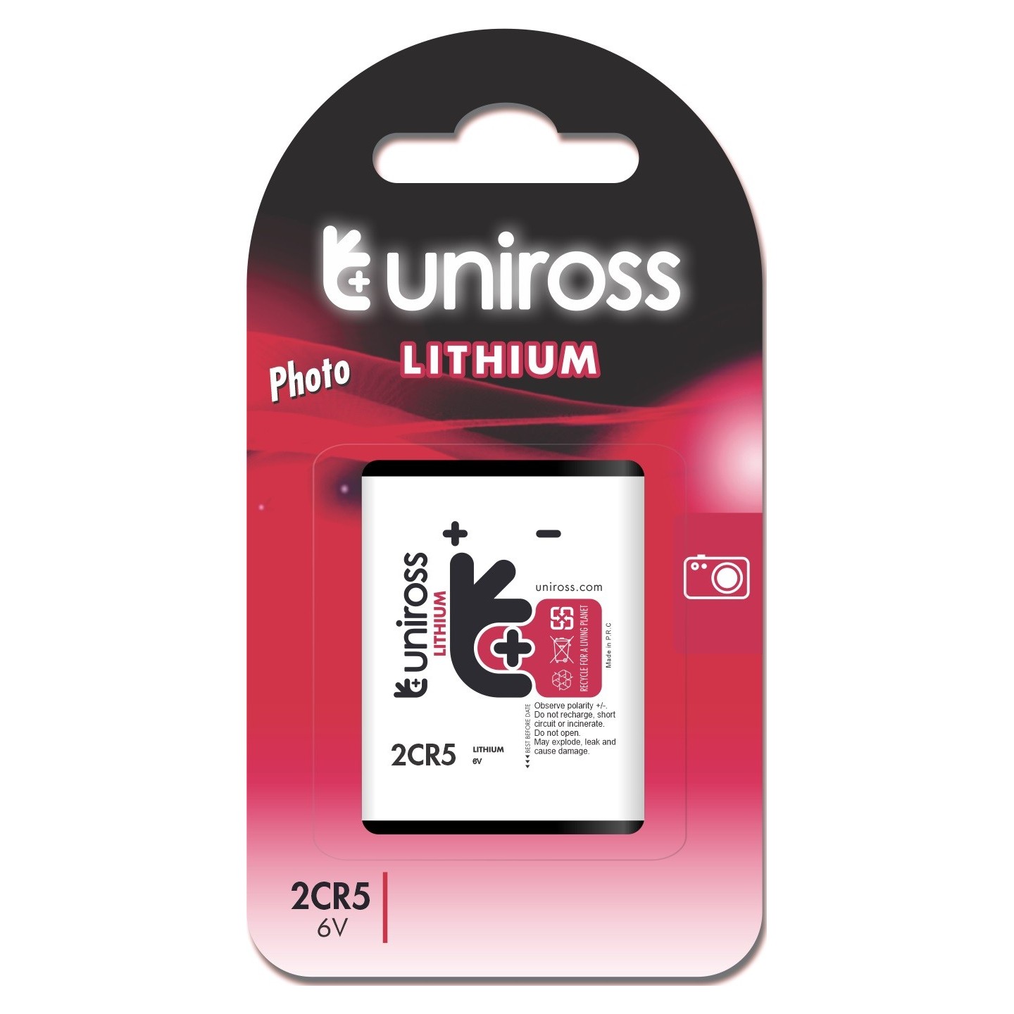 Uniross Battery - 2CR5 - 6V Lithium Battery — Buy in Cyprus with Fast Delivery