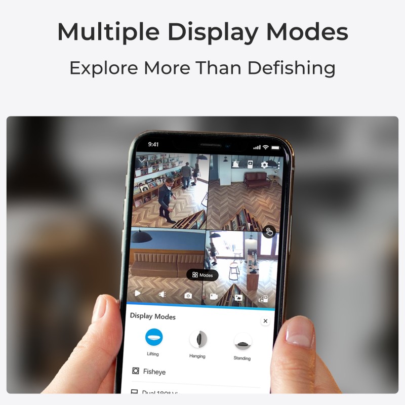 Buy Reolink WIFI Indoor Panoramic 6MP Fisheye Camera - FE-W - W520 in Cyprus, Nicosia, Limassol, Larnaka, Pafos